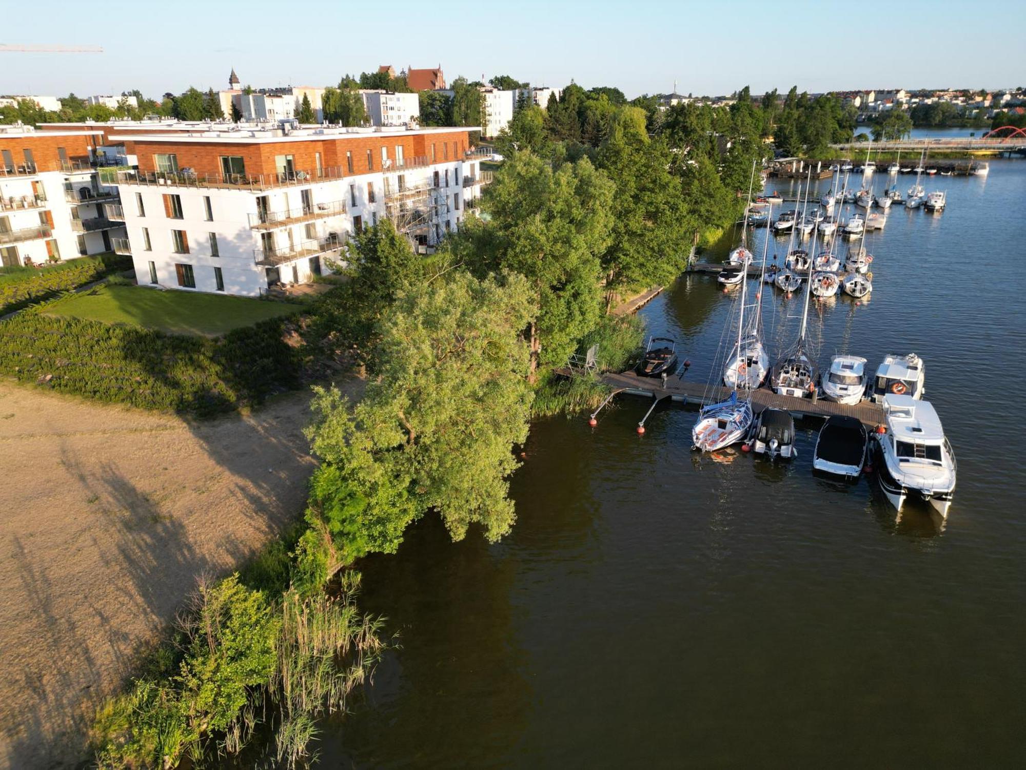Marina Apartment - Przy Jeziorze, Taras, Tv55" Z Netflix I Prime, Parking Iława Exterior foto